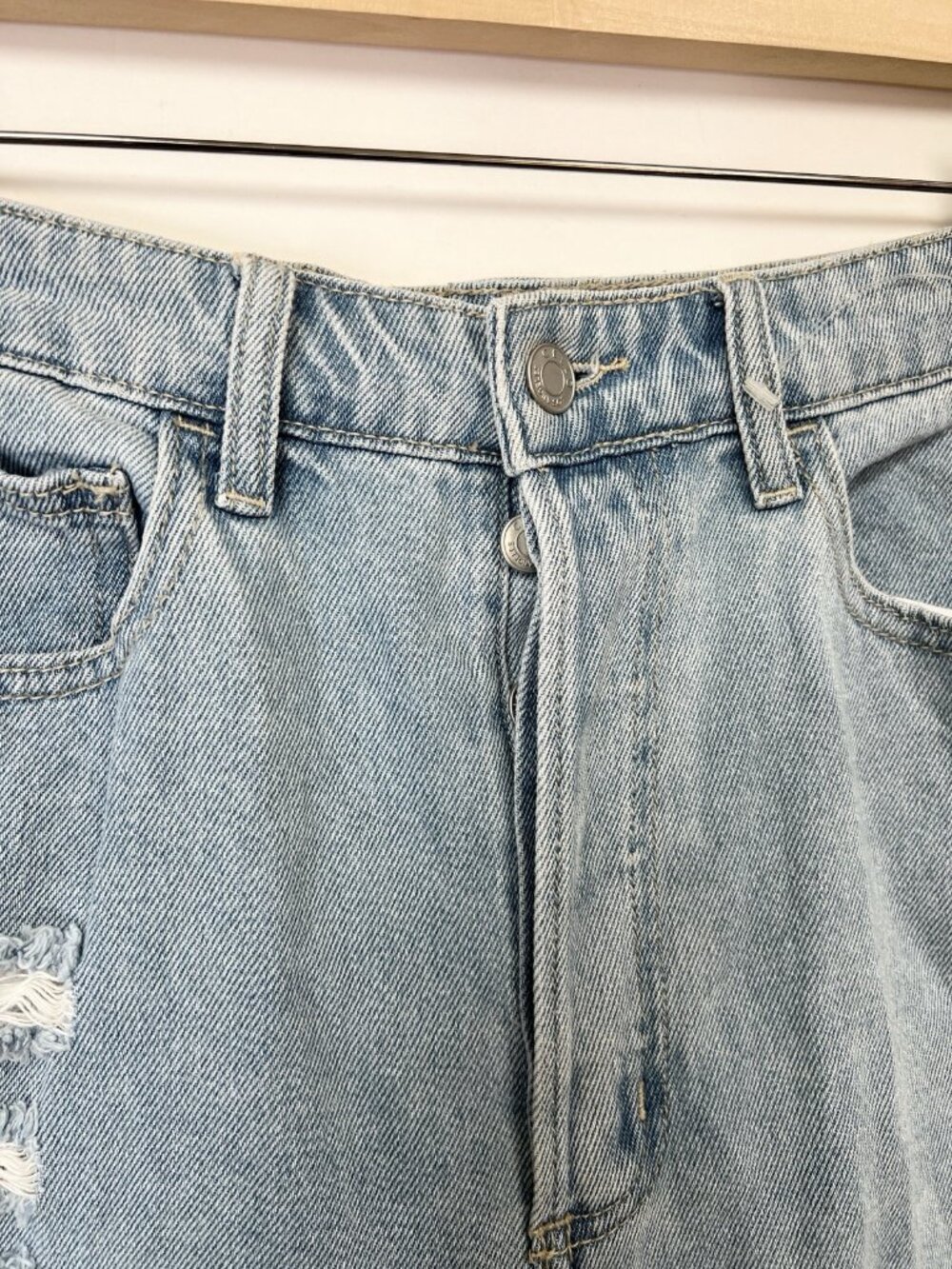 Cello Destroyed 90's High Rise Straight Leg Jeans Size 7 Waist 29" - Picture 9 of 11